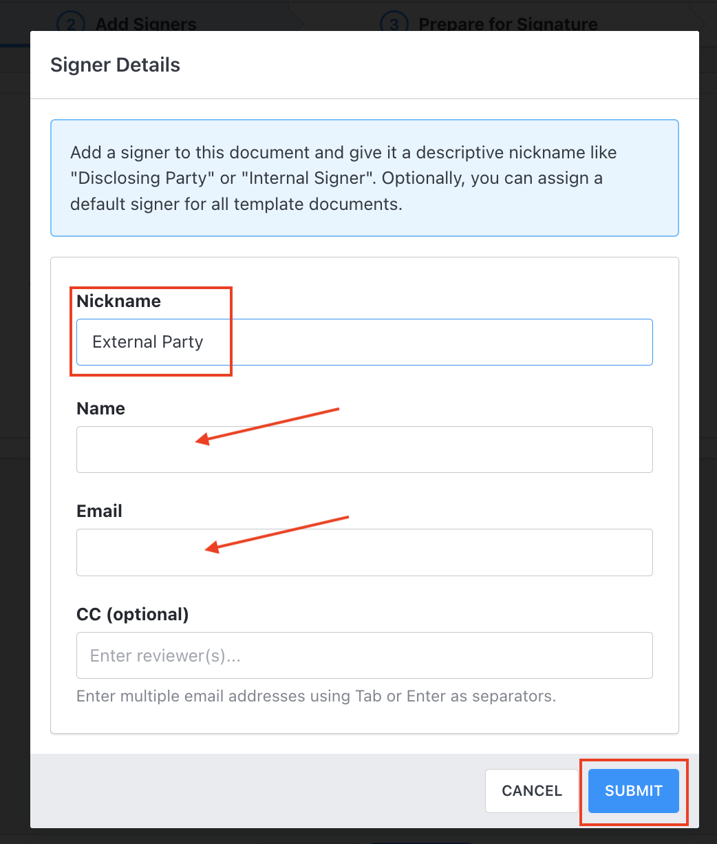 ReadySign Help Resources | Creating a Template in Packet
