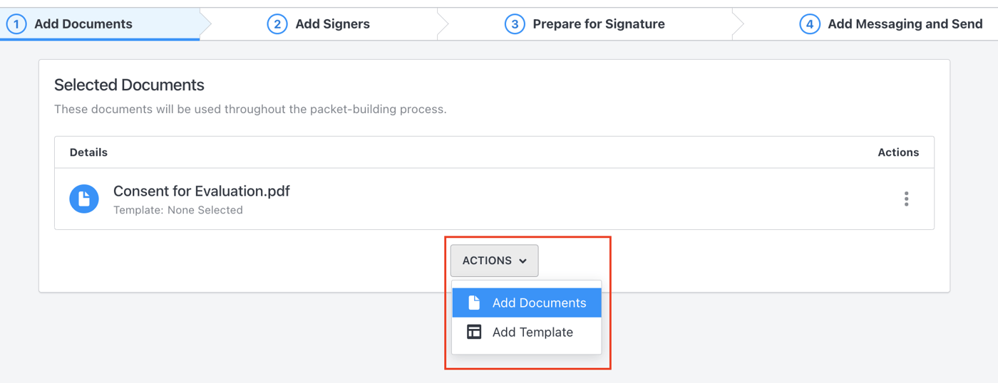 ReadySign Help Resources | Multi Document Signature Packet