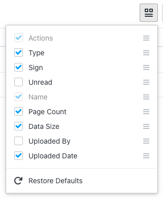 Select Information to Display