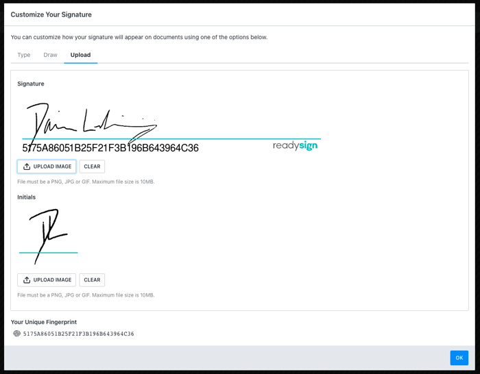 Uploading a Document