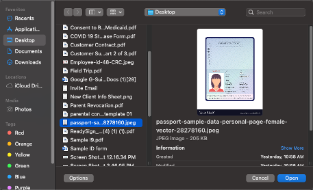 Upload your ID