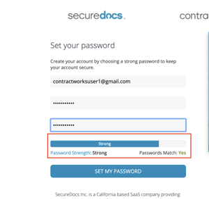 password match