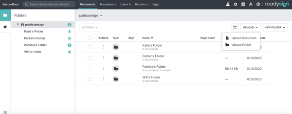 Upload Existing Folders