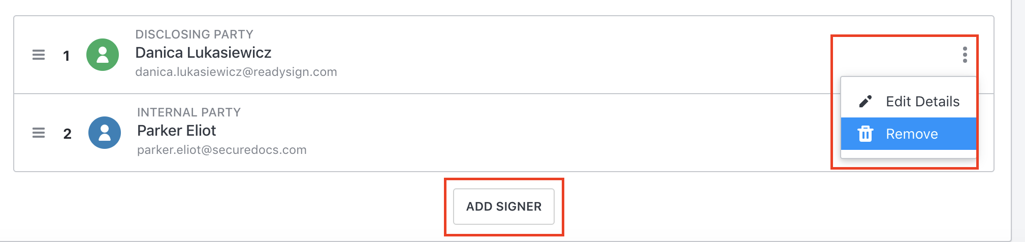 add signers