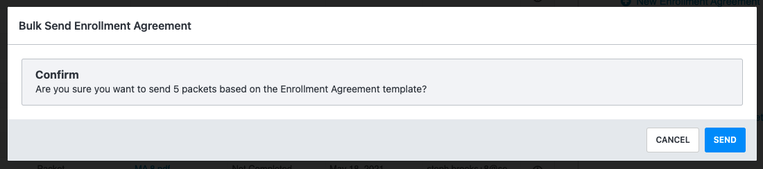 Confirm to Send