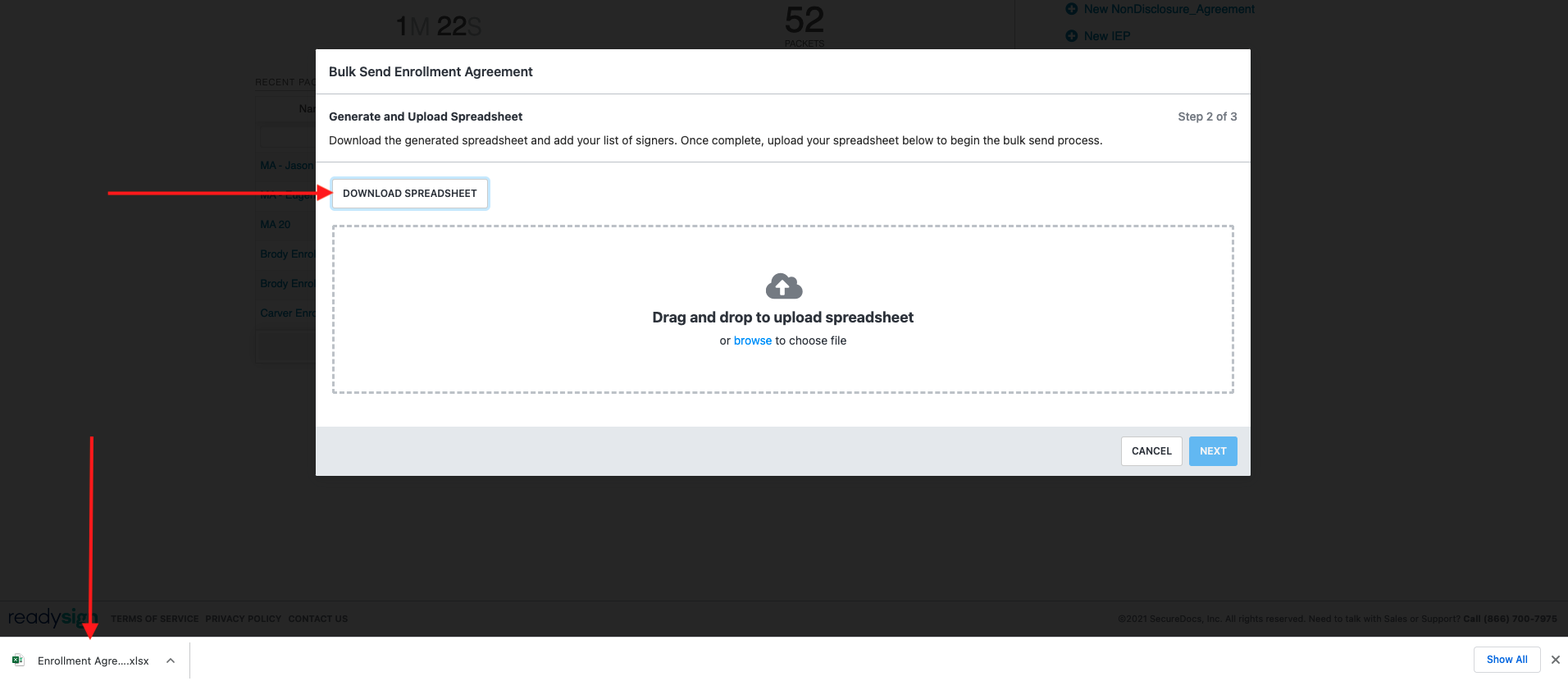 Bulk Send Enrollment