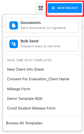 Create a New Packet