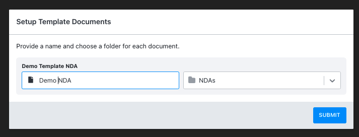 template document